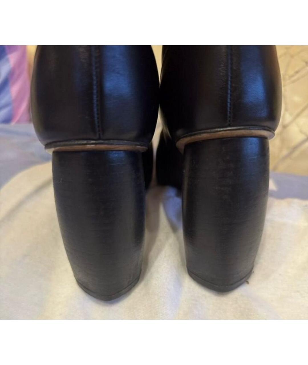 MARC JACOBS Черные кожаные сапоги, фото 4