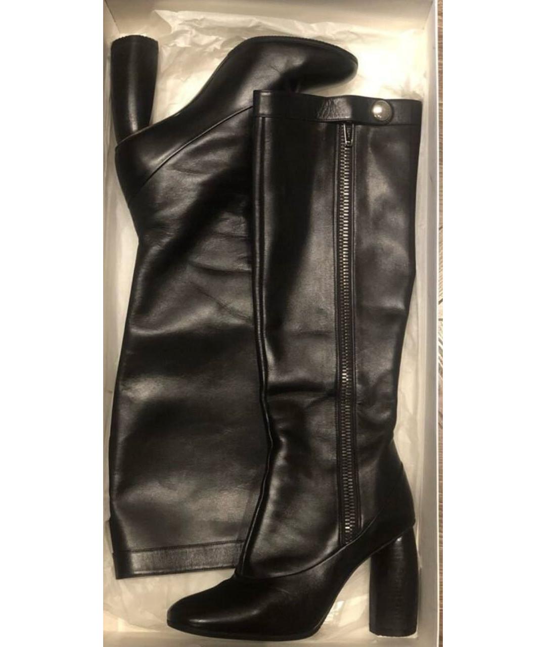 MARC JACOBS Черные кожаные сапоги, фото 5