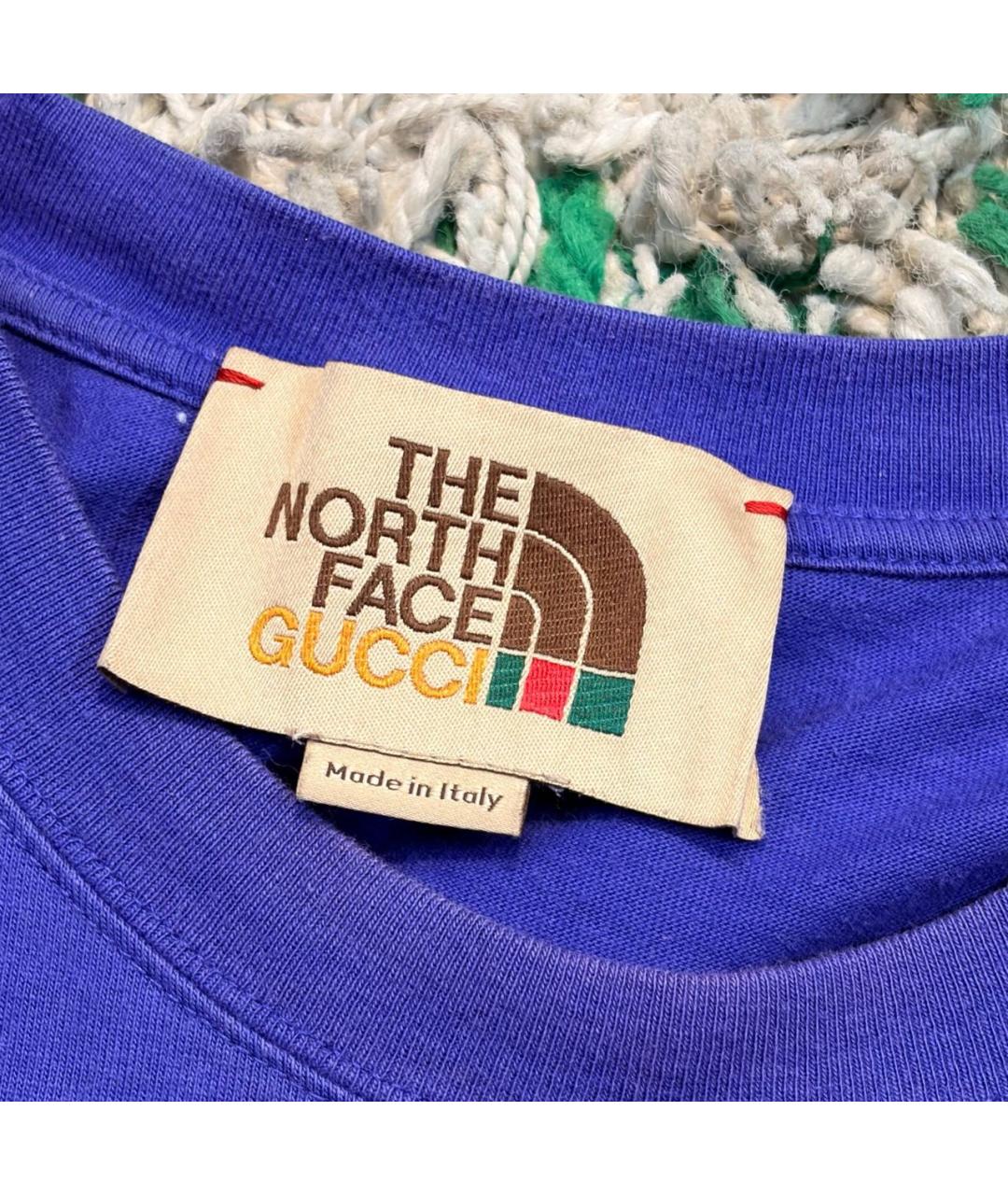 GUCCI Фиолетовая хлопковая футболка, фото 4