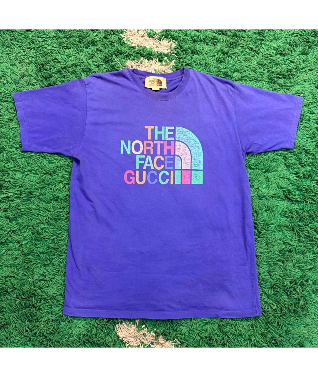 GUCCI Фиолетовая хлопковая футболка, фото 6