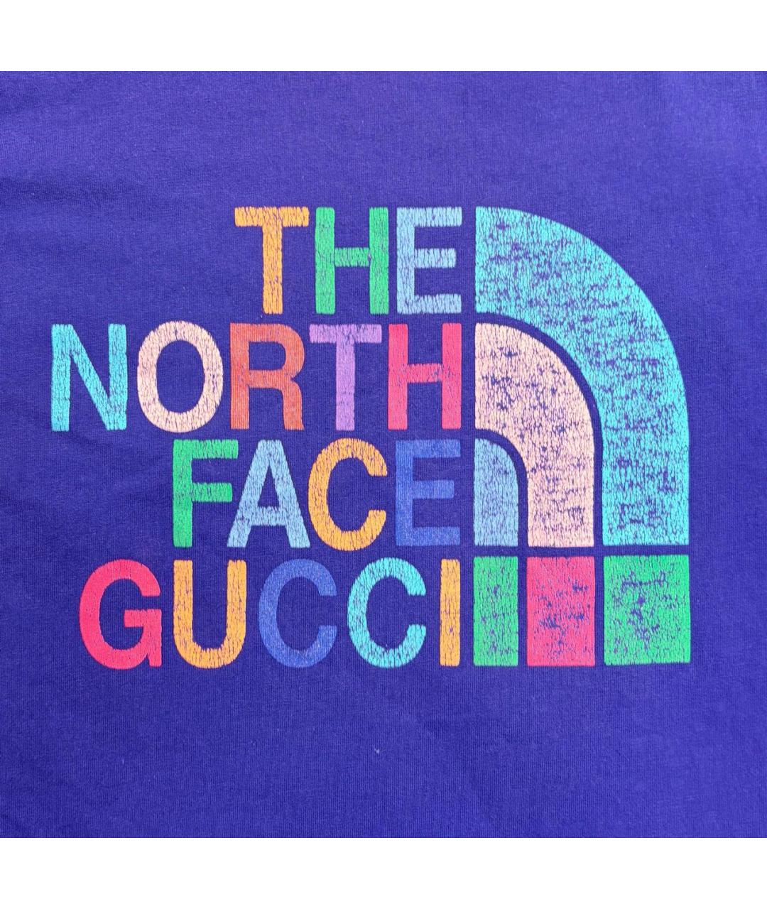 GUCCI Фиолетовая хлопковая футболка, фото 3