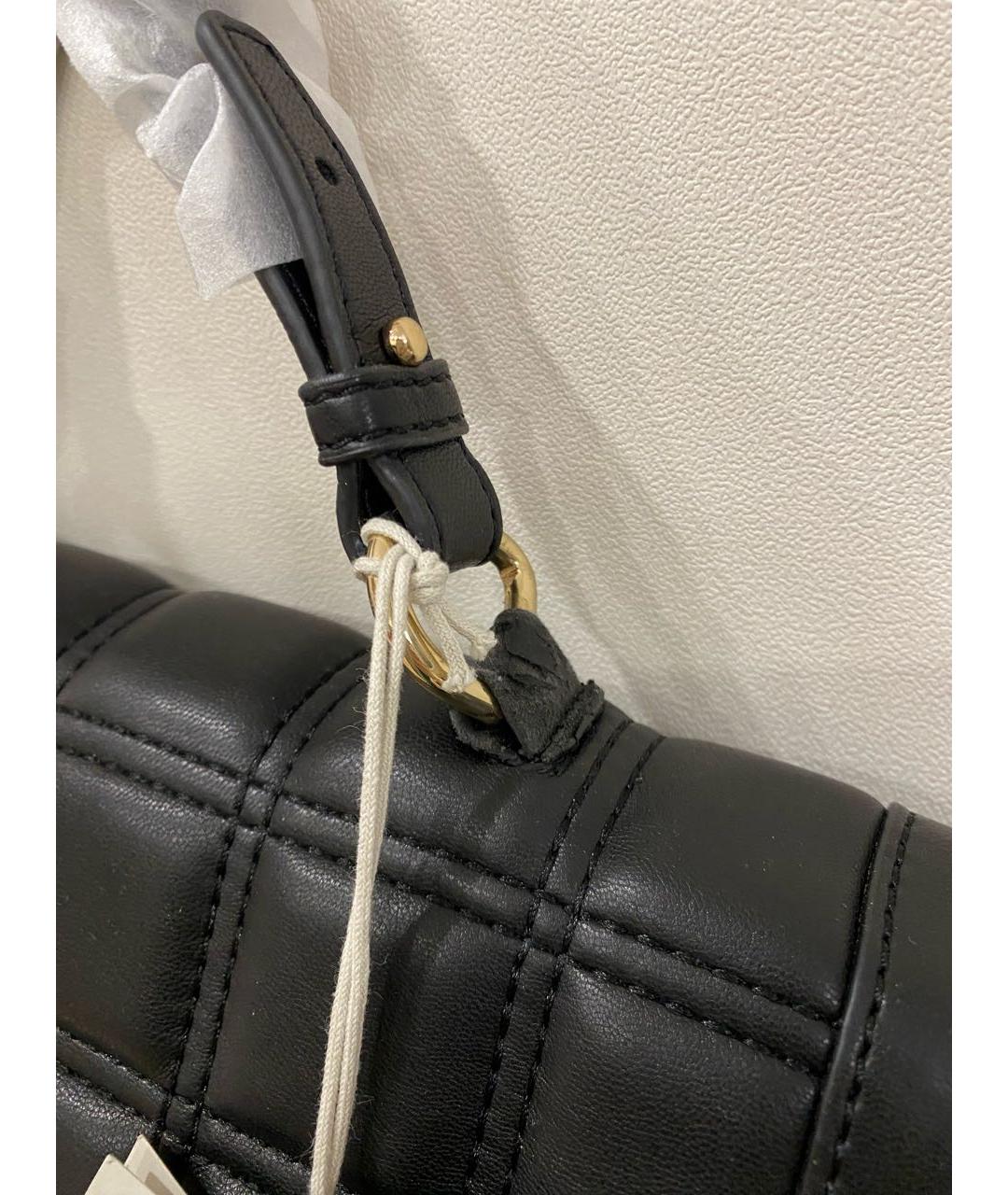 TRUSSARDI Черная сумка с короткими ручками из искусственной кожи, фото 7