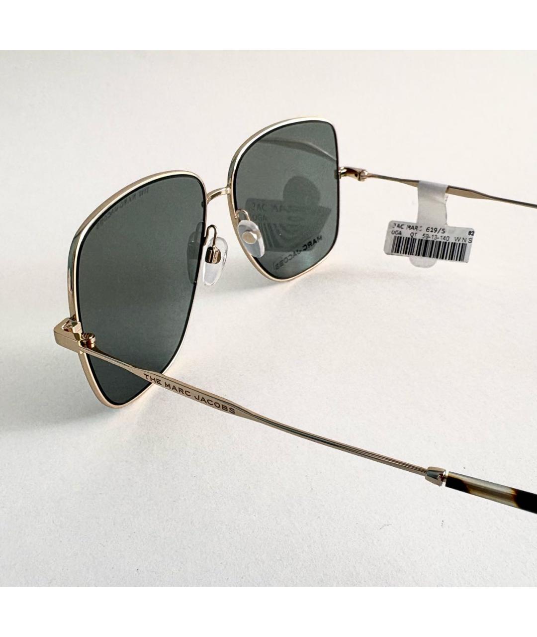 MARC JACOBS Зеленые металлические солнцезащитные очки, фото 3