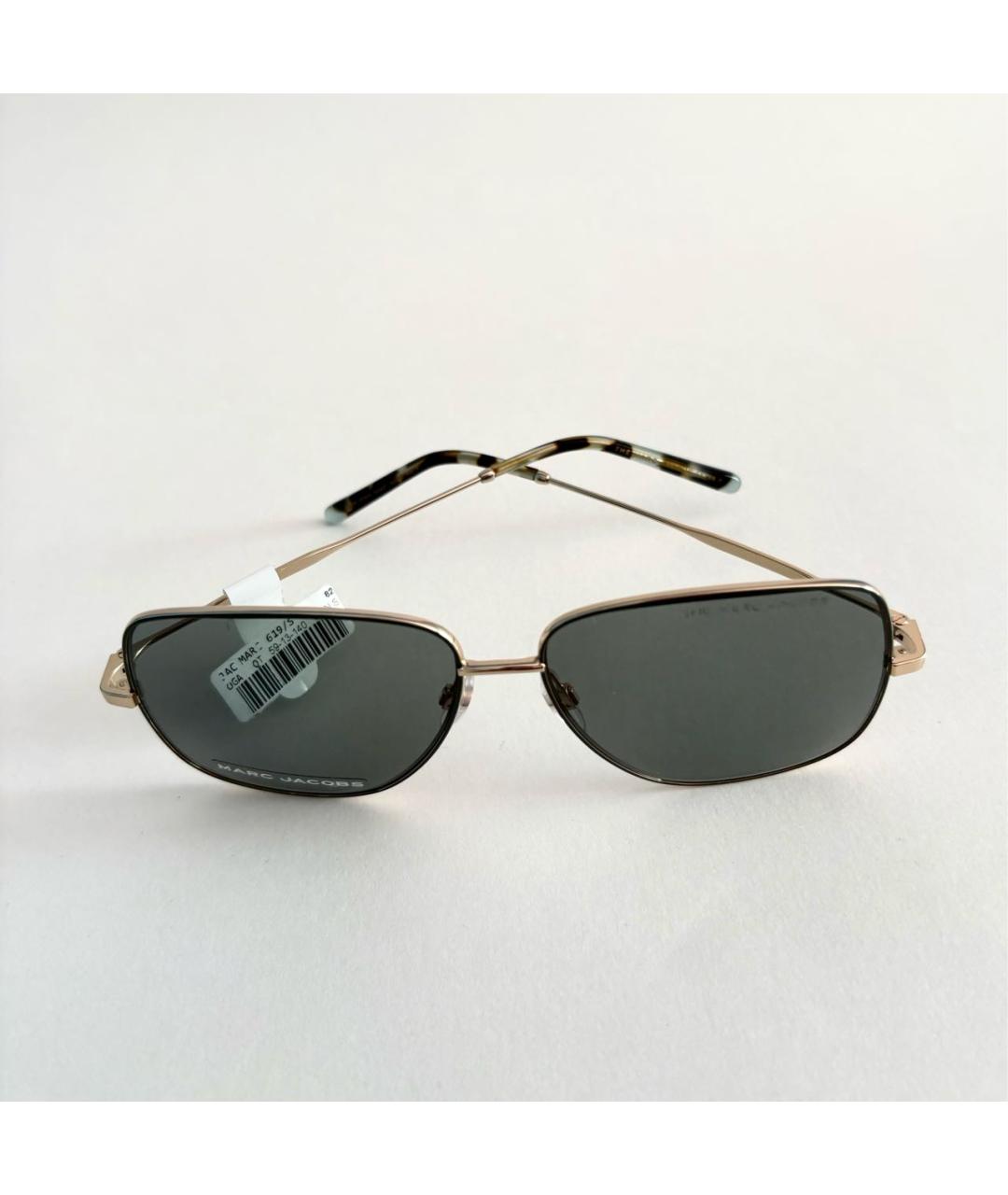 MARC JACOBS Зеленые металлические солнцезащитные очки, фото 4