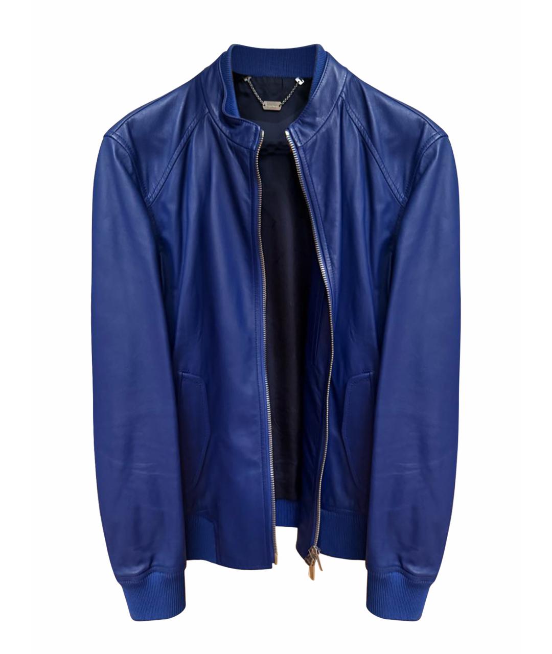 BILLIONAIRE Синяя кожаная куртка, фото 1