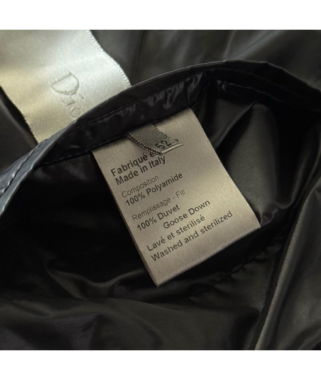 CHRISTIAN DIOR Черный полиамидовый пуховик, фото 8
