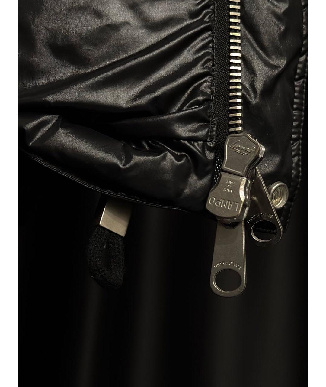 CHRISTIAN DIOR Черный полиамидовый пуховик, фото 6