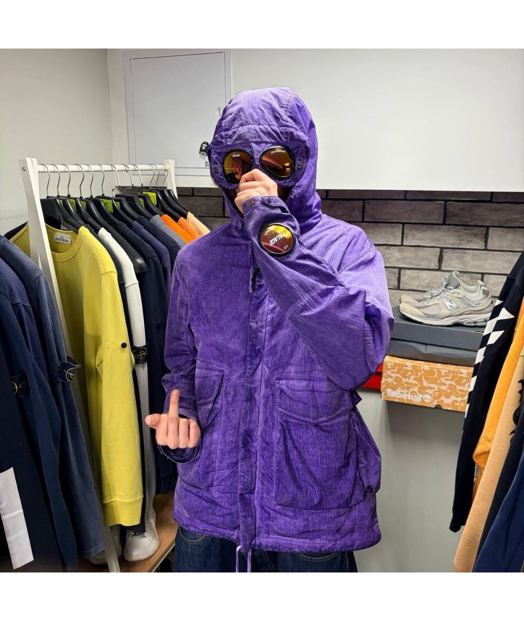 CP COMPANY Фиолетовая полиэстеровая куртка, фото 8