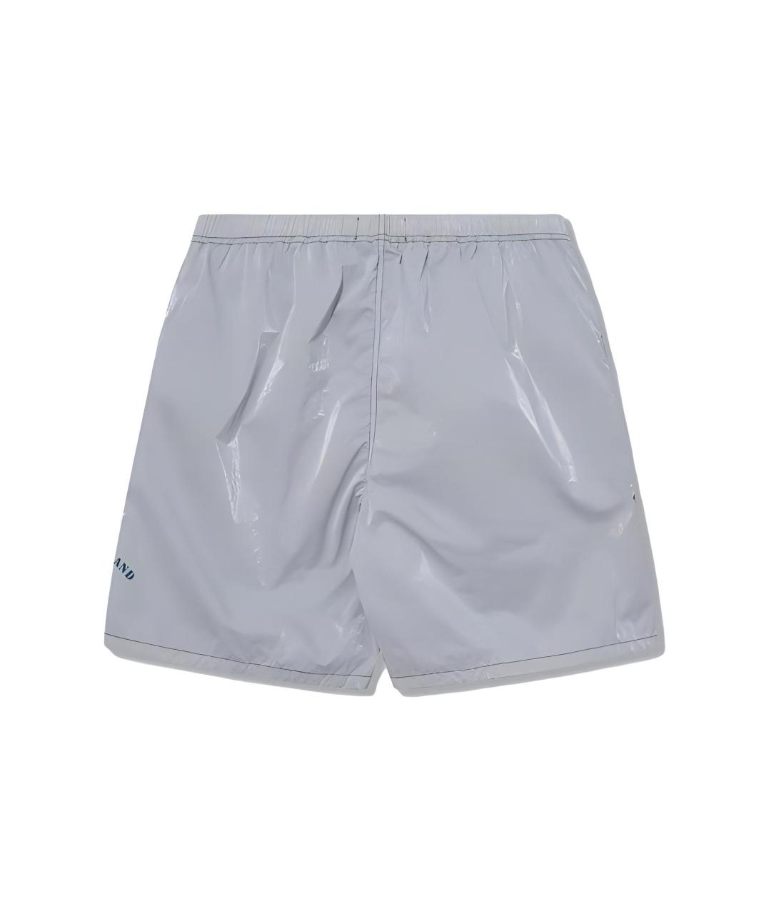 STONE ISLAND Серебряные шорты, фото 2