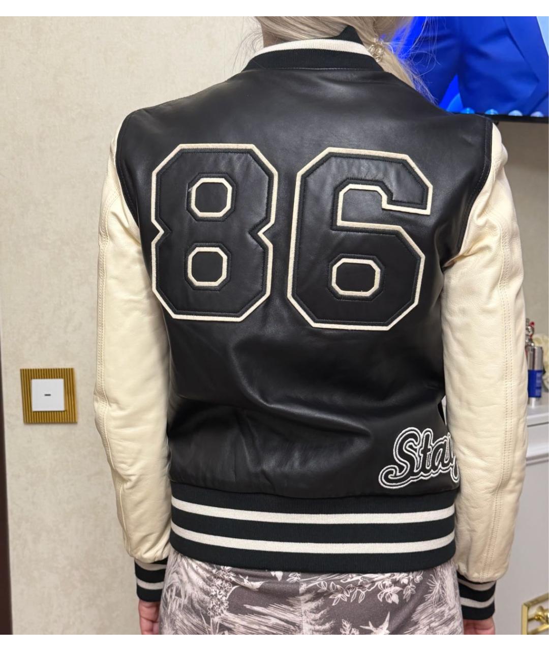 RED VALENTINO Белая кожаная куртка, фото 2