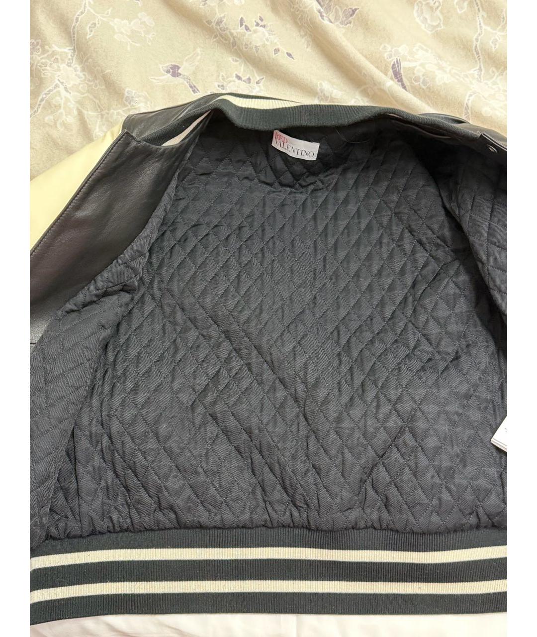 RED VALENTINO Белая кожаная куртка, фото 5