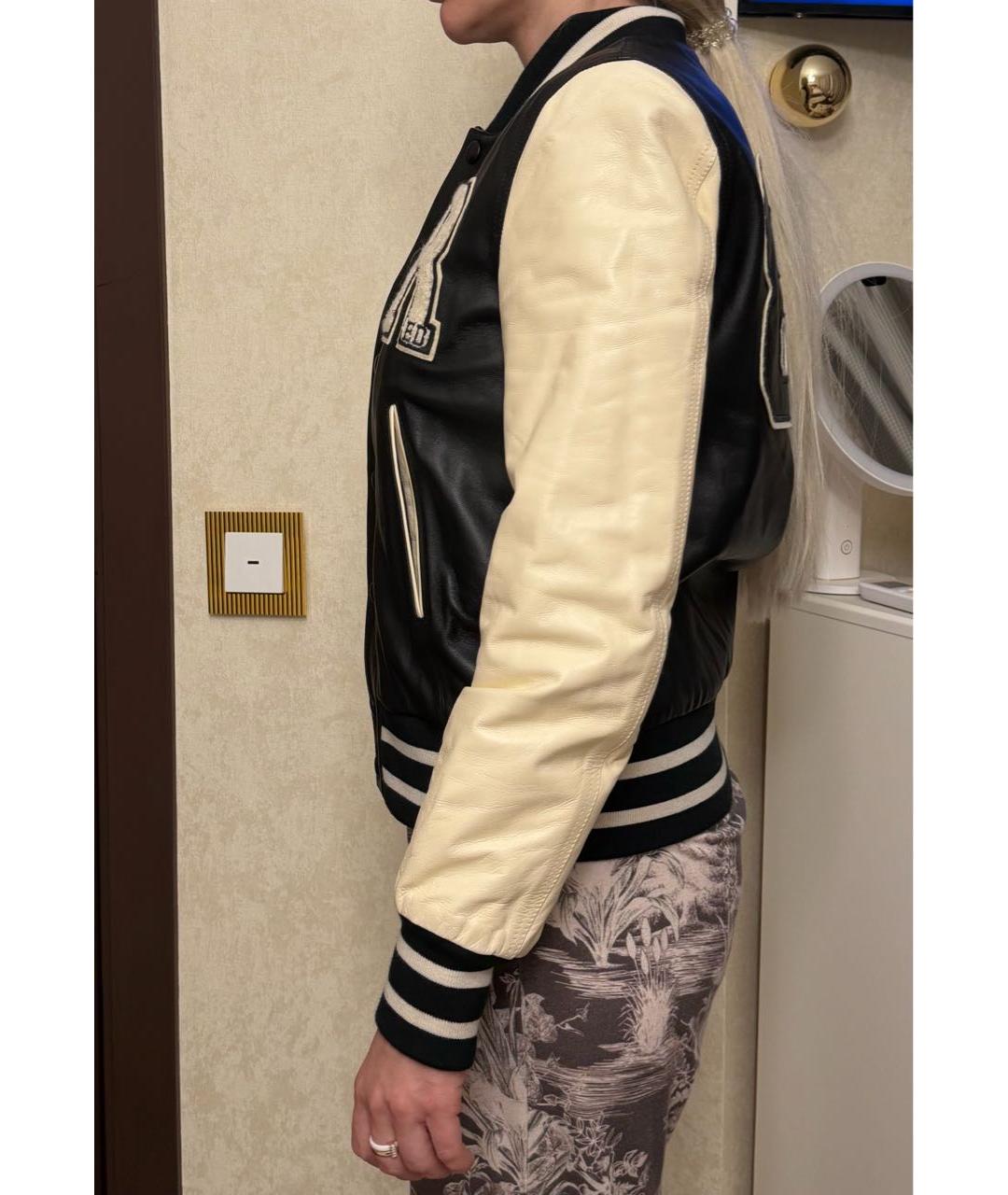 RED VALENTINO Белая кожаная куртка, фото 3