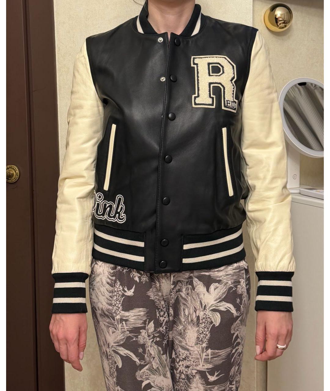 RED VALENTINO Белая кожаная куртка, фото 6