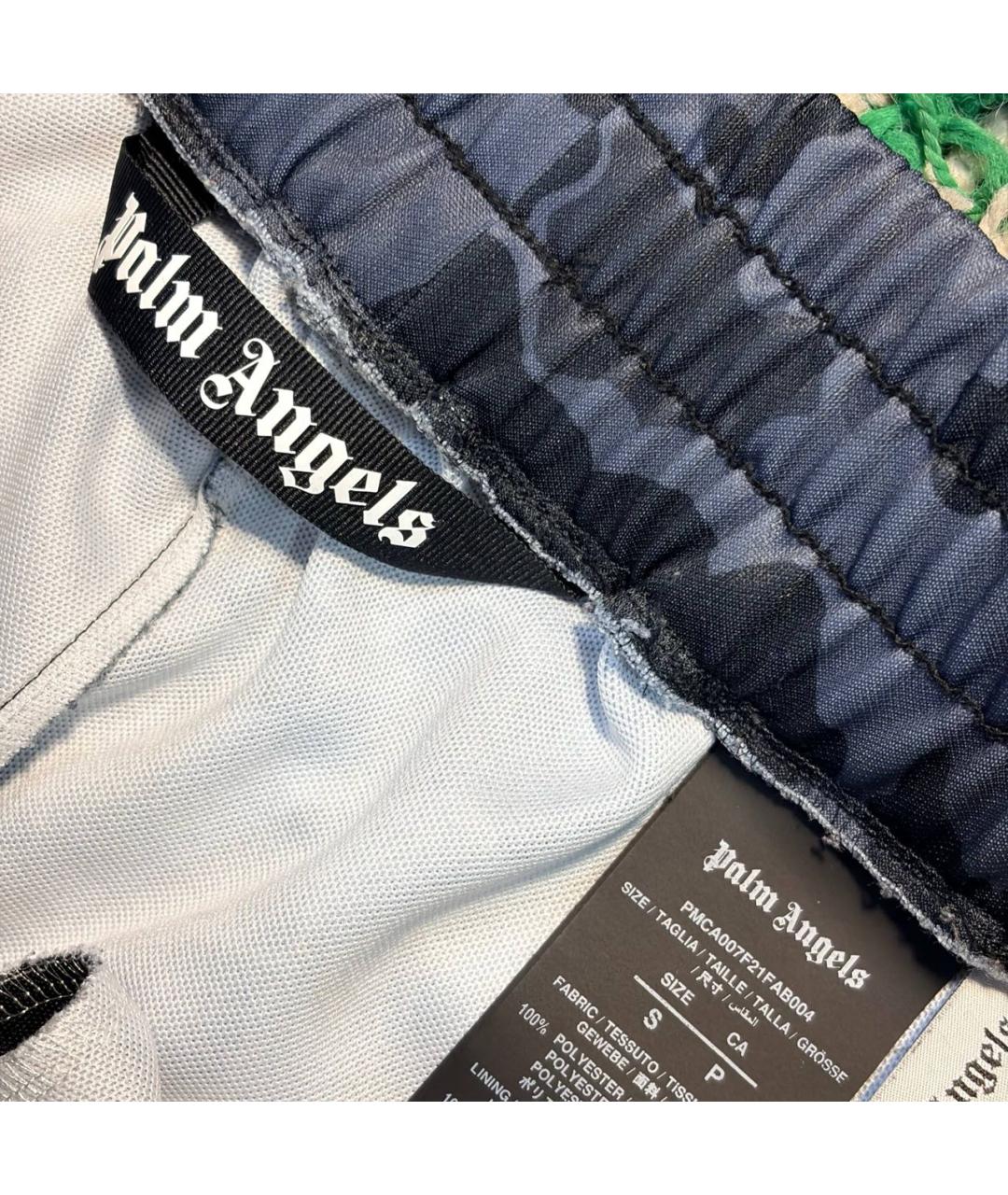 PALM ANGELS Антрацитовые хлопковые повседневные брюки, фото 4