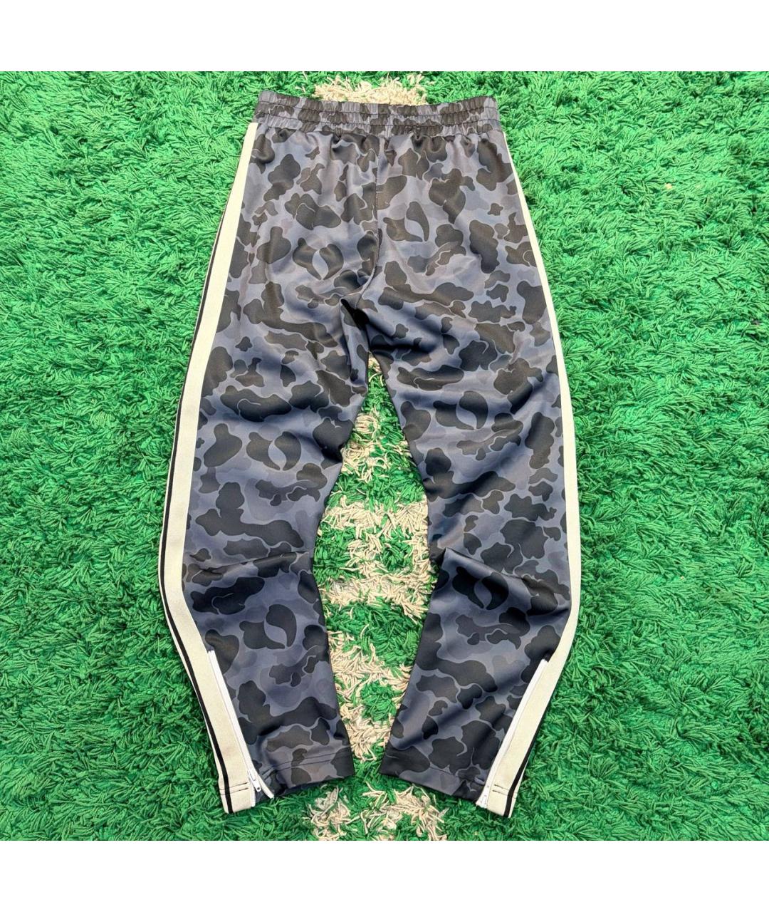 PALM ANGELS Антрацитовые хлопковые повседневные брюки, фото 2