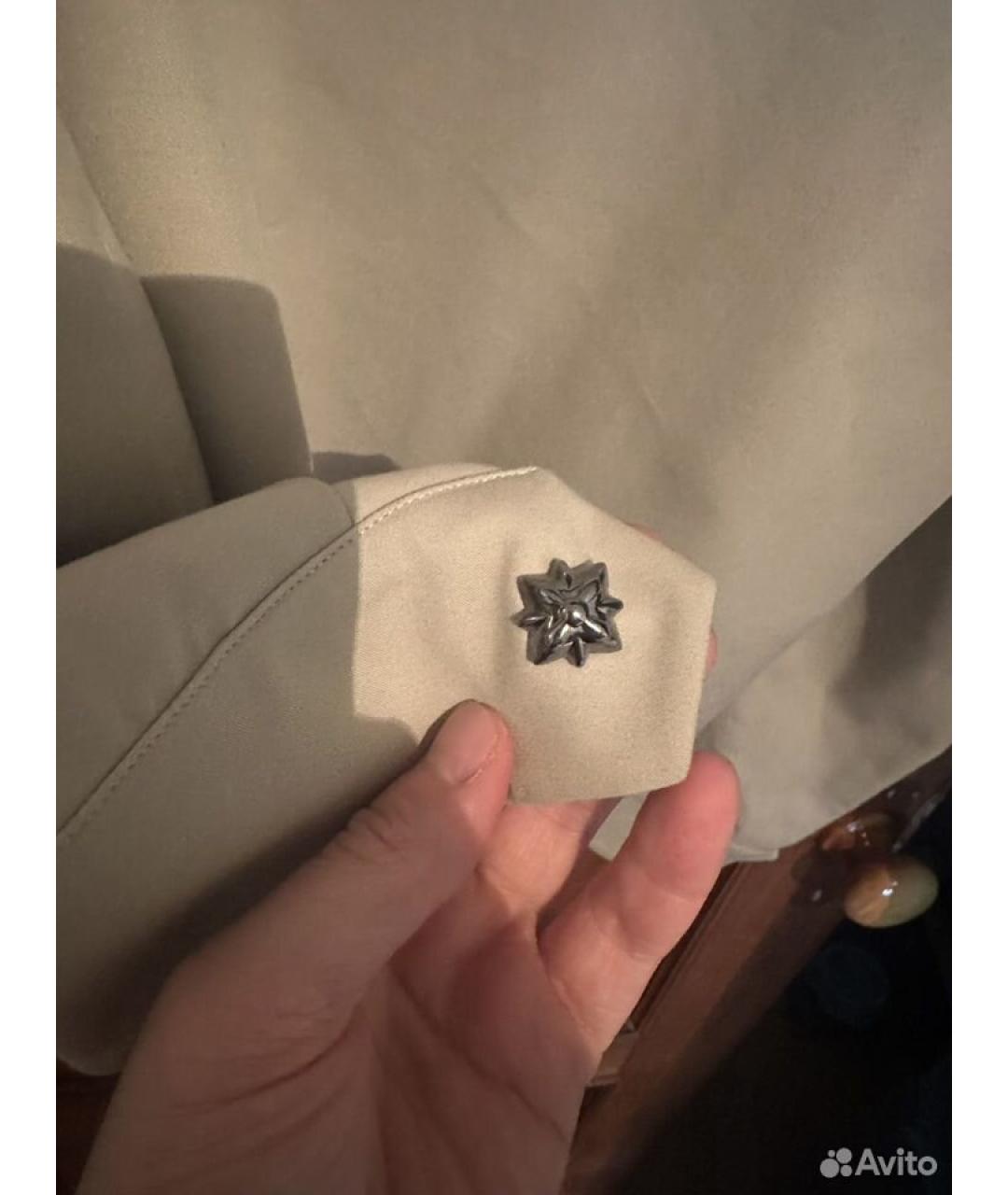 JOHN RICHMOND Бежевая хлопковая куртка, фото 2