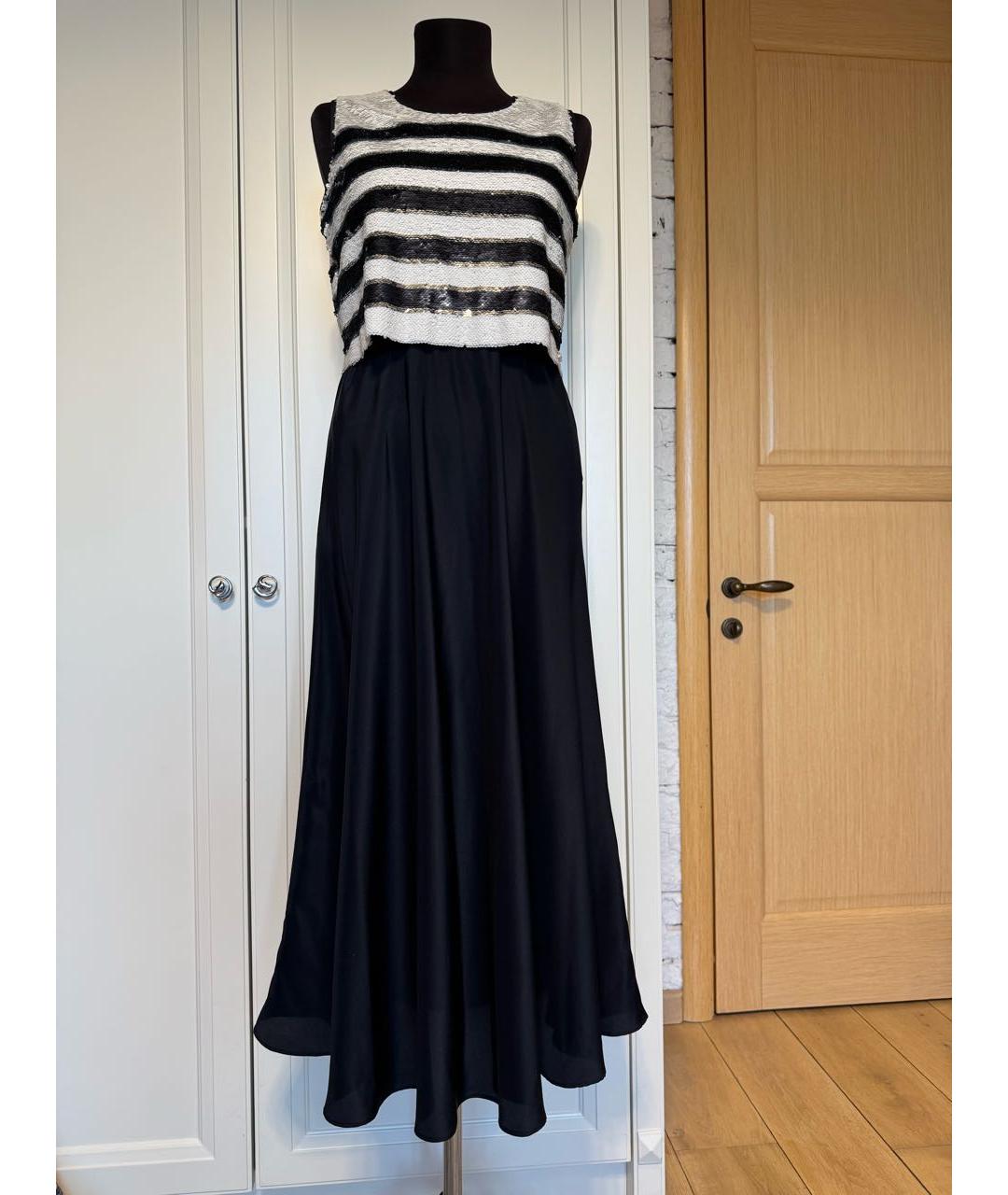 SPORT MAX CODE Темно-синее полиэстеровое вечернее платье, фото 9