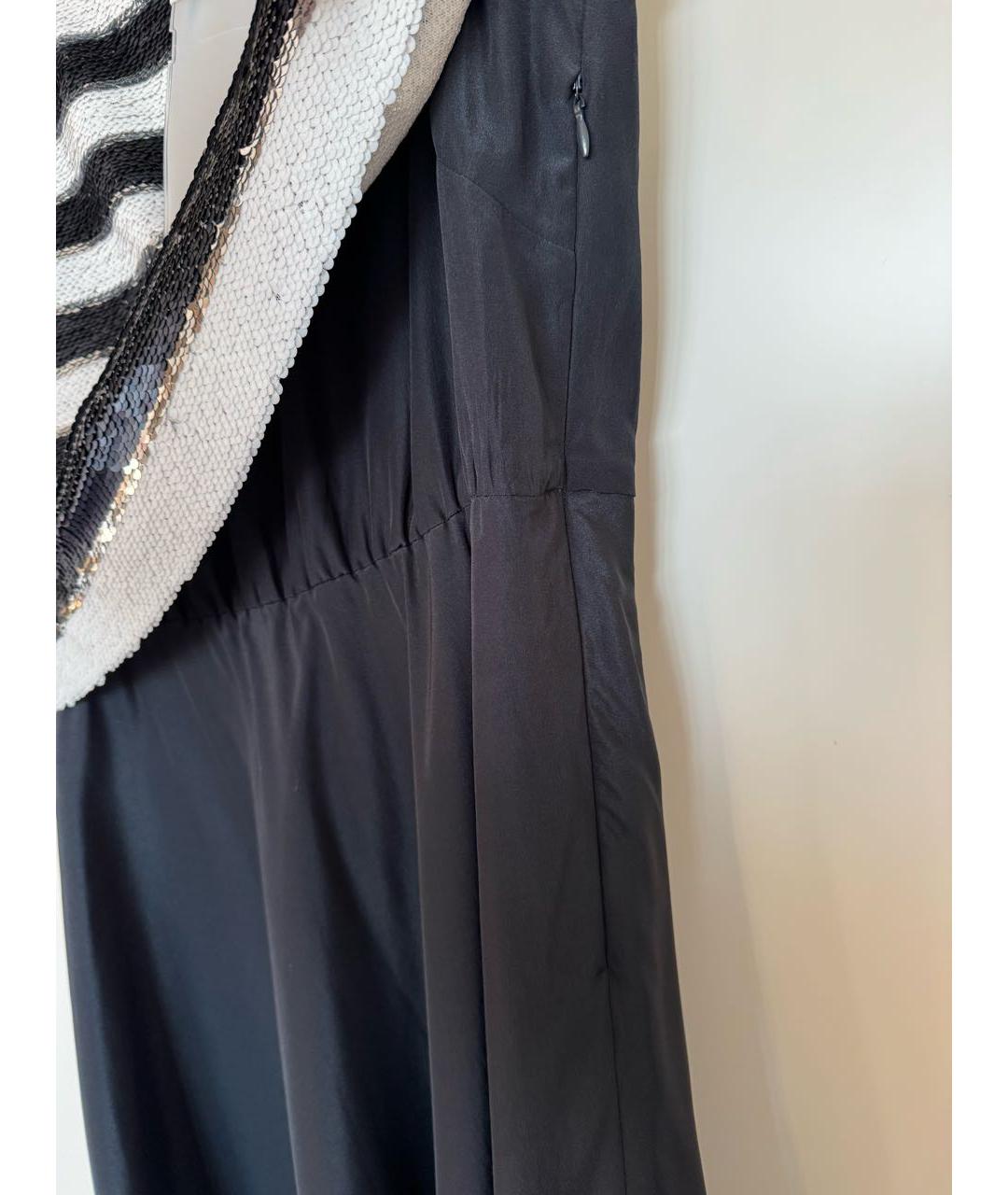 SPORT MAX CODE Темно-синее полиэстеровое вечернее платье, фото 7