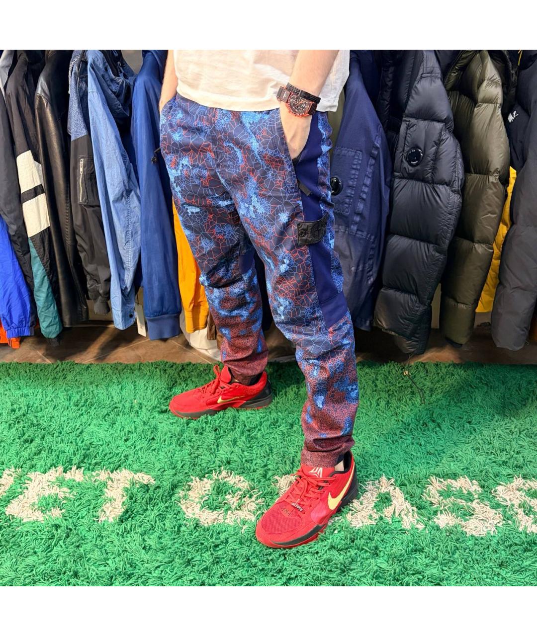 STONE ISLAND Мульти повседневные брюки, фото 5