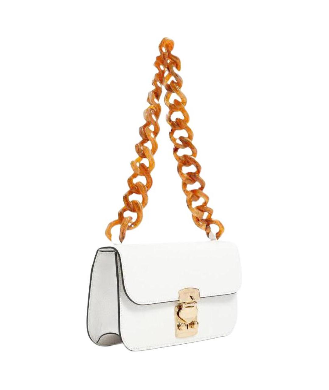 MIU MIU Белая кожаная сумка через плечо, фото 2