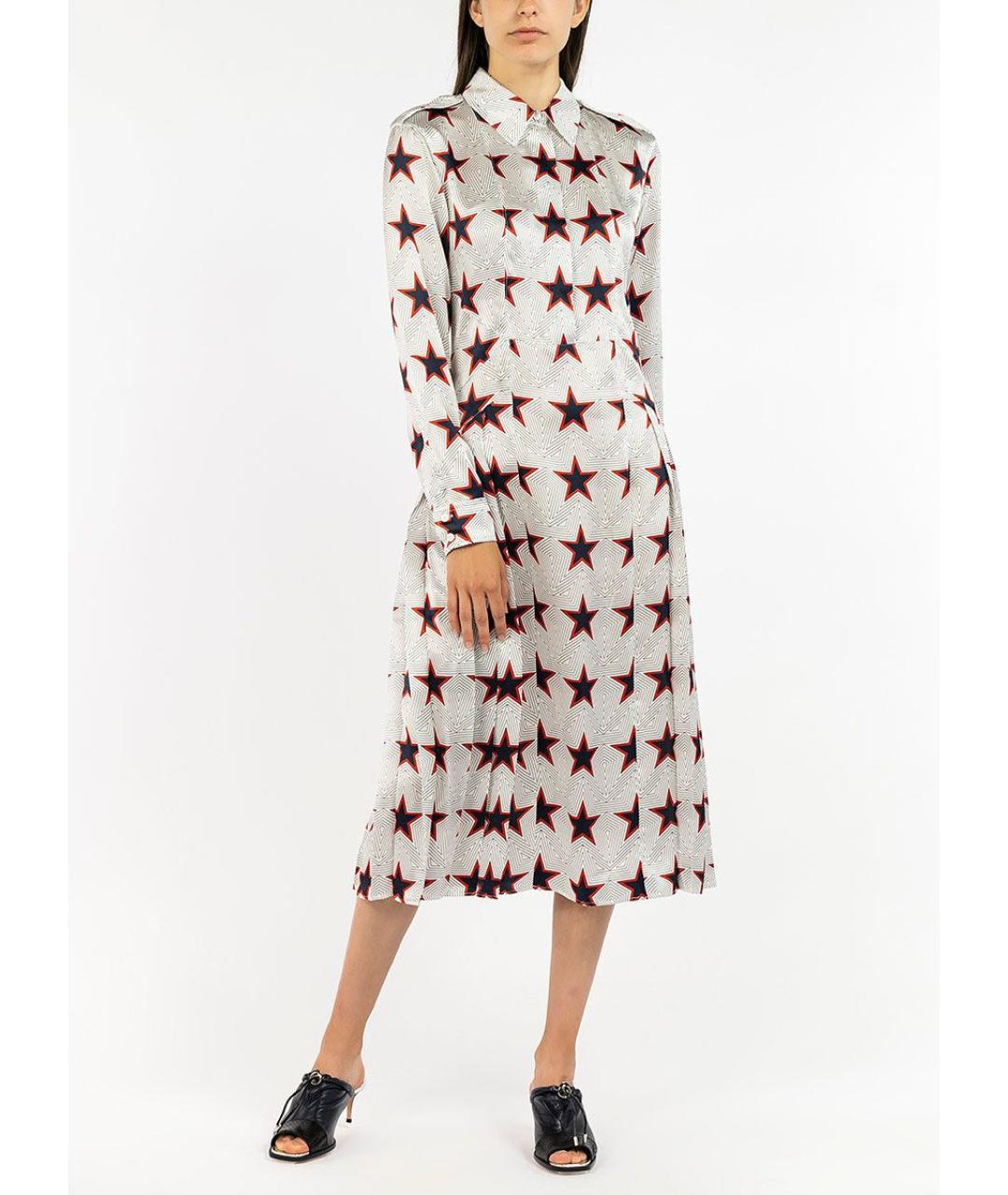 SPORTMAX Белое шелковое вечернее платье, фото 2