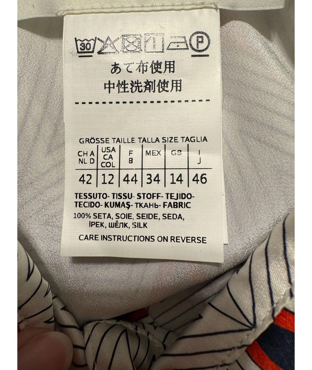 SPORTMAX Белое шелковое вечернее платье, фото 3