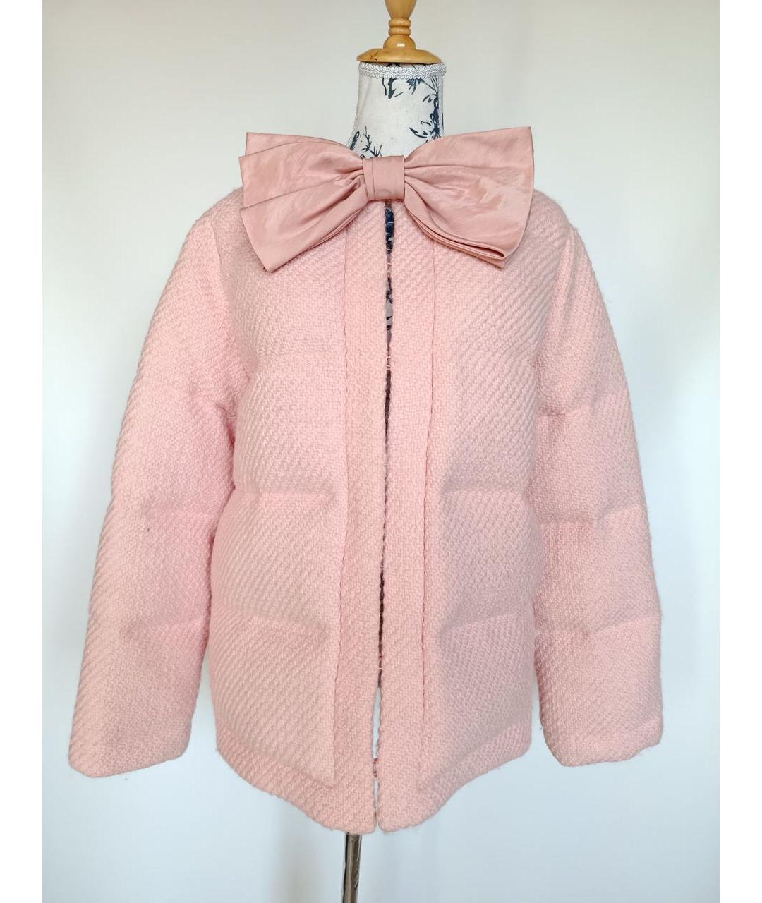 GUCCI Розовый шерстяной пуховик, фото 4