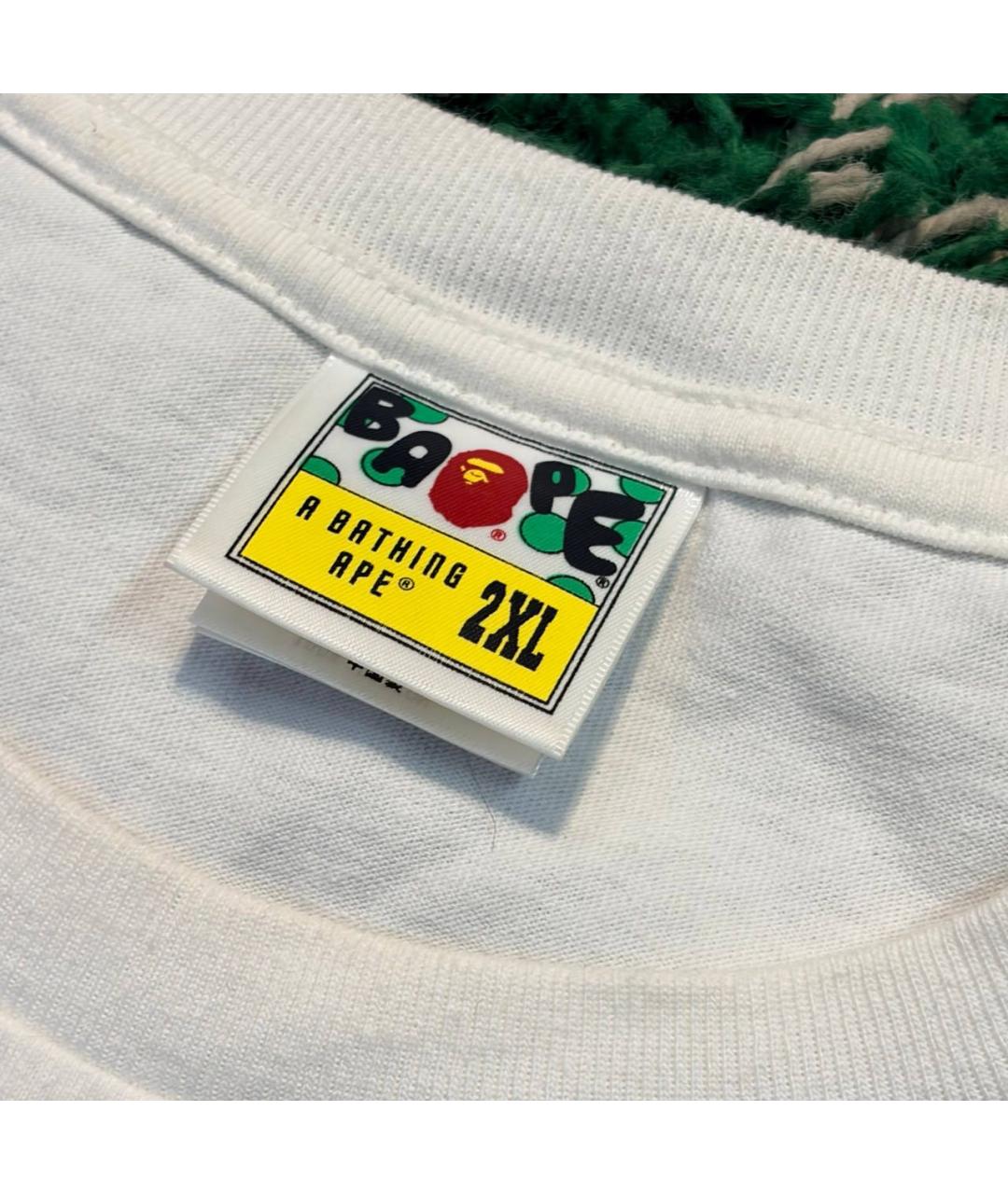 BAPE Белая хлопковая футболка, фото 4