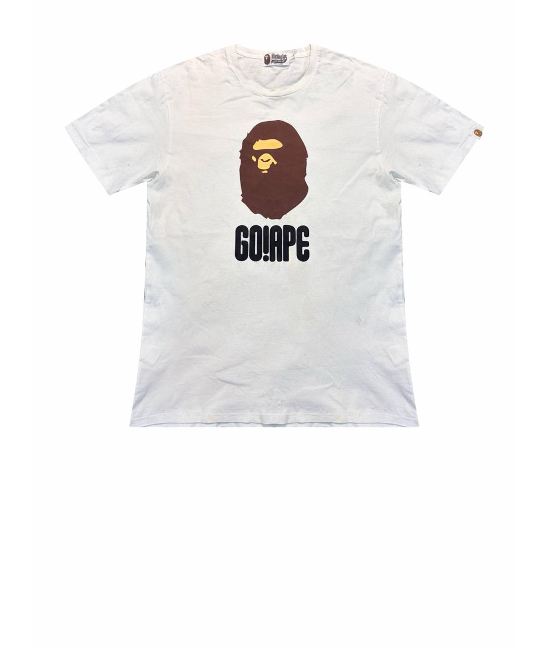 BAPE Белая хлопковая футболка, фото 1