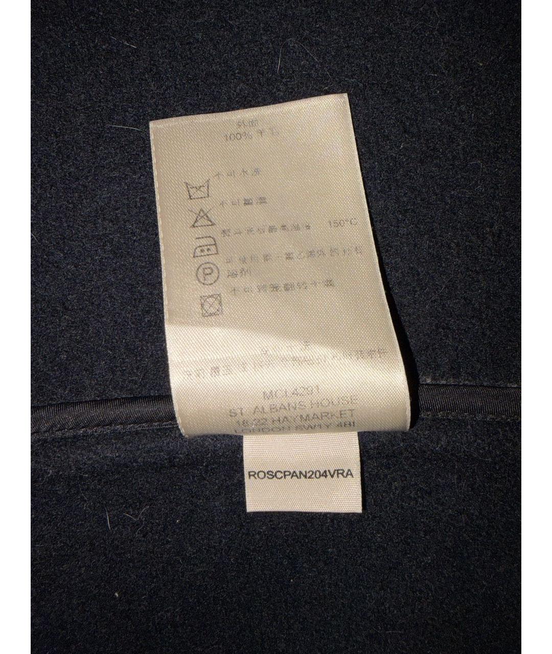 BURBERRY Черное шерстяное пальто, фото 5