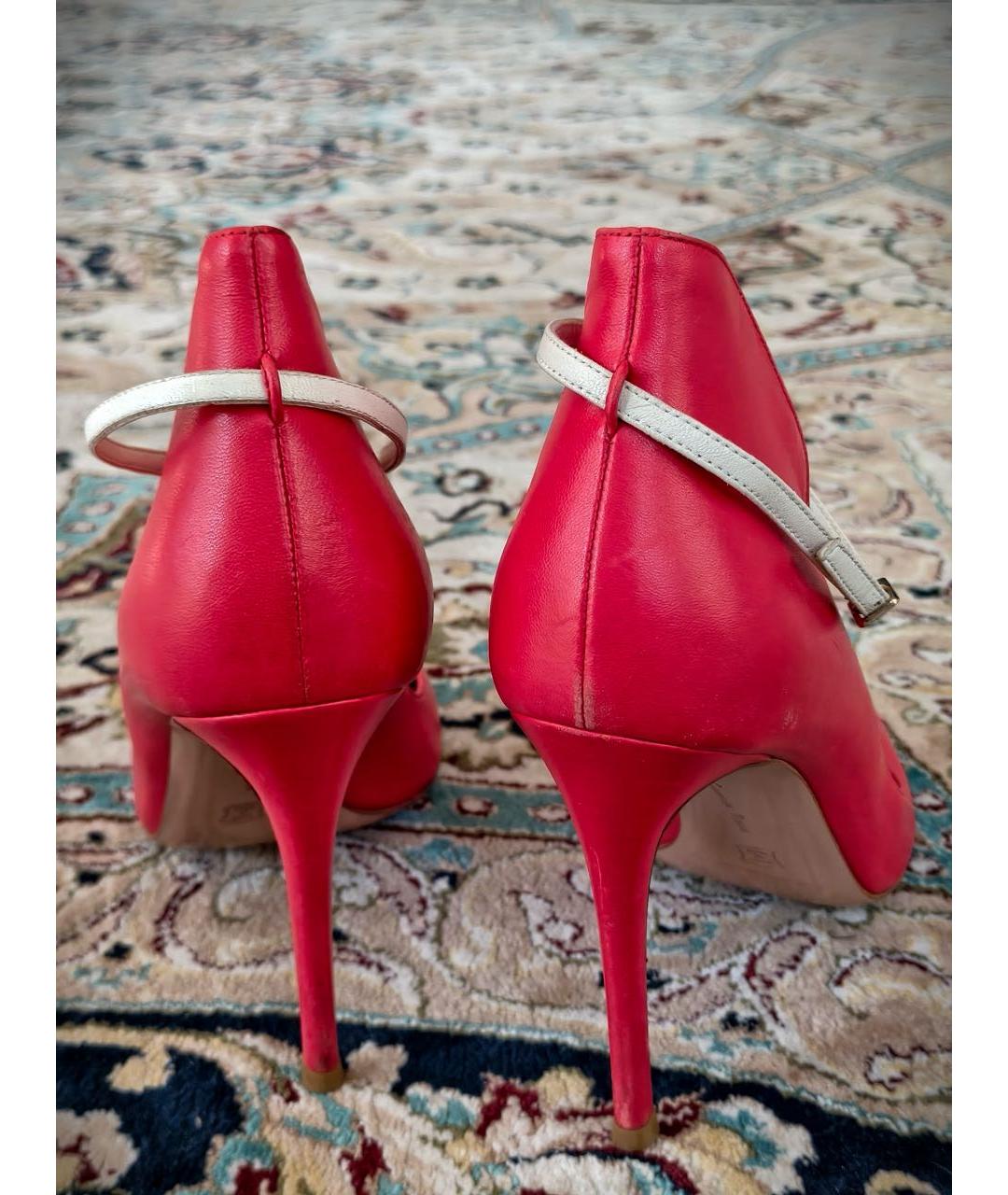 GIANVITO ROSSI Красные кожаные туфли, фото 3