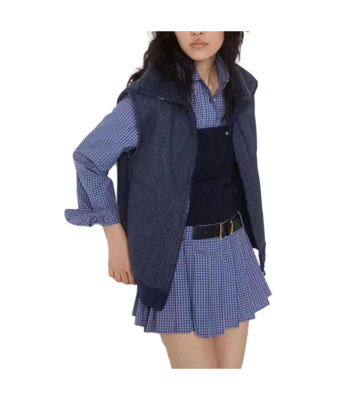 MIU MIU Синий жилет, фото 3