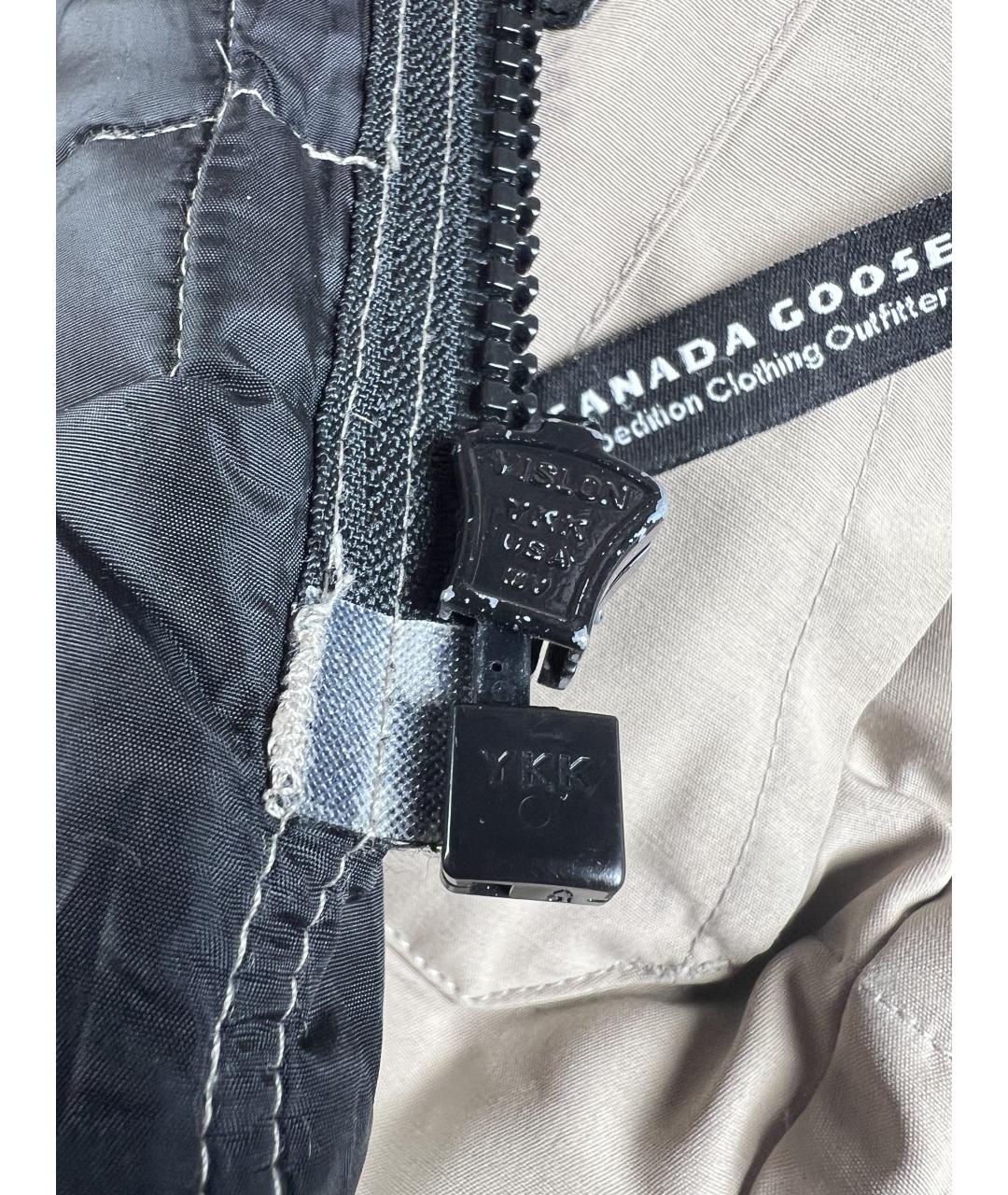 CANADA GOOSE Бежевый полиэстеровый жилет, фото 5