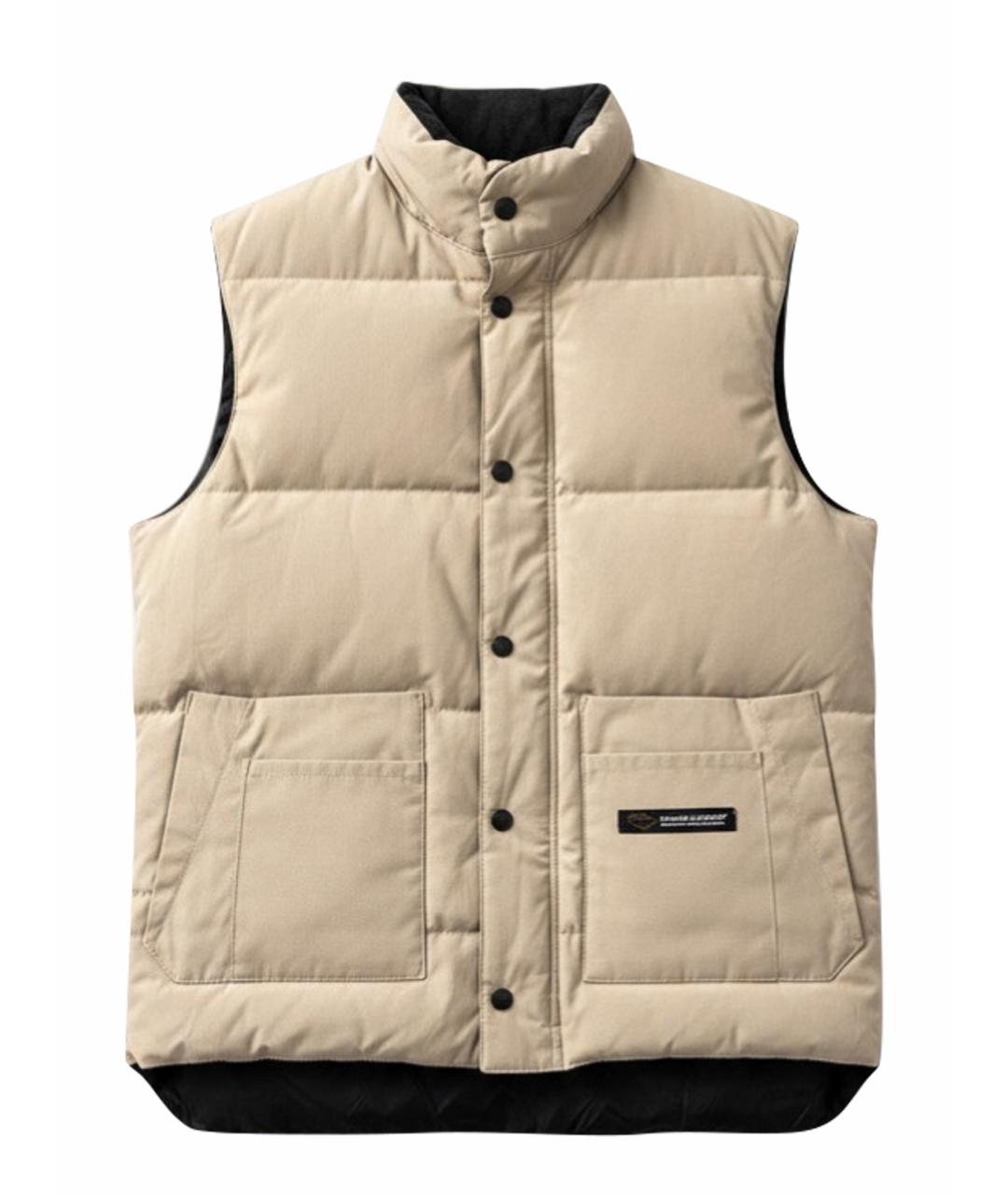 CANADA GOOSE Бежевый полиэстеровый жилет, фото 1