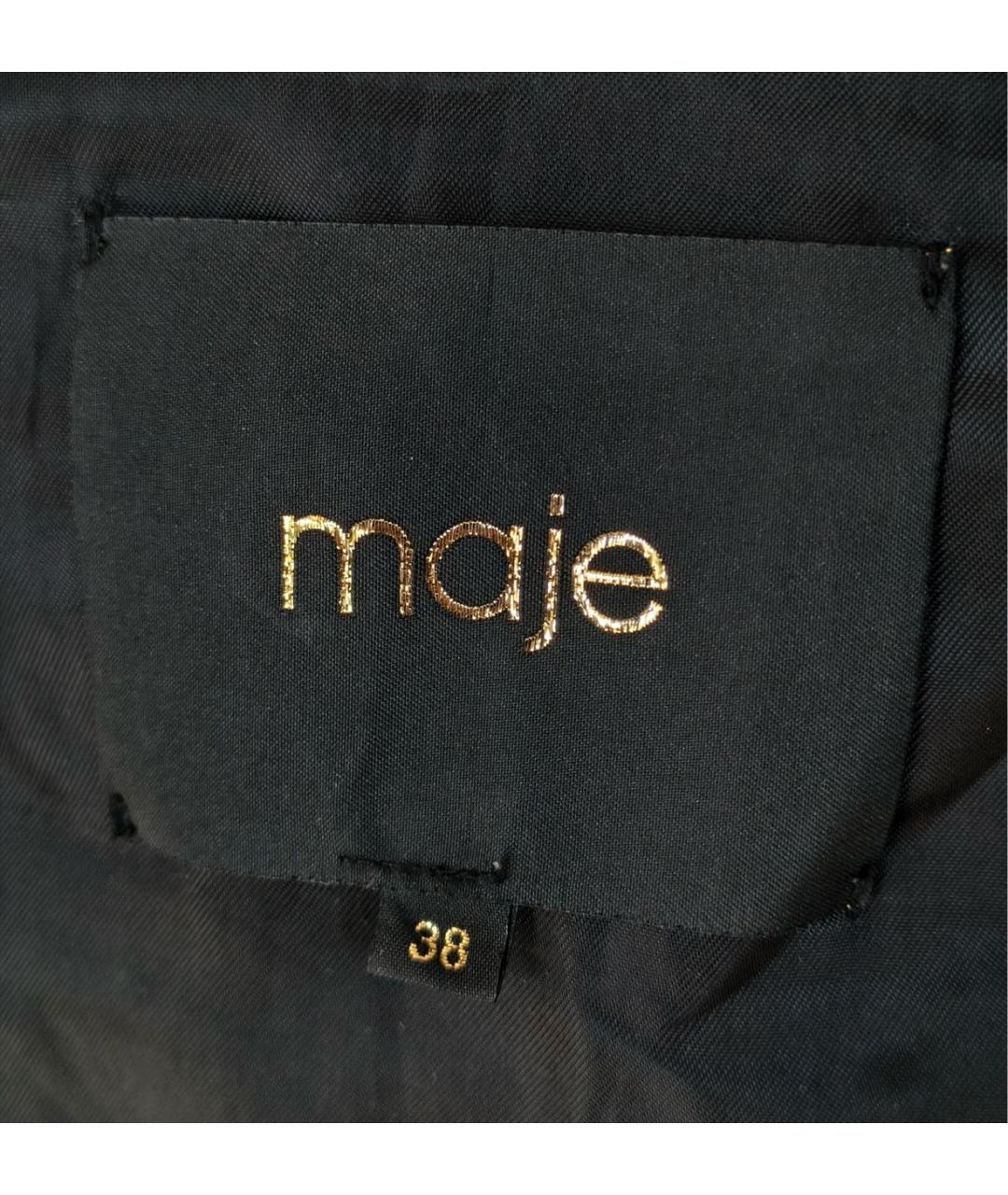 MAJE Черная кожаная куртка, фото 6
