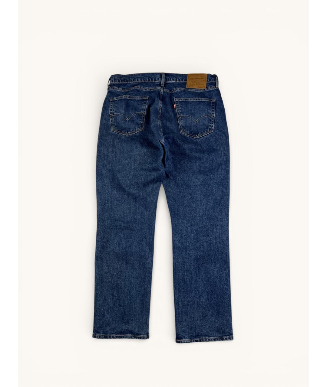 LEVI'S Синие хлопковые прямые джинсы, фото 2