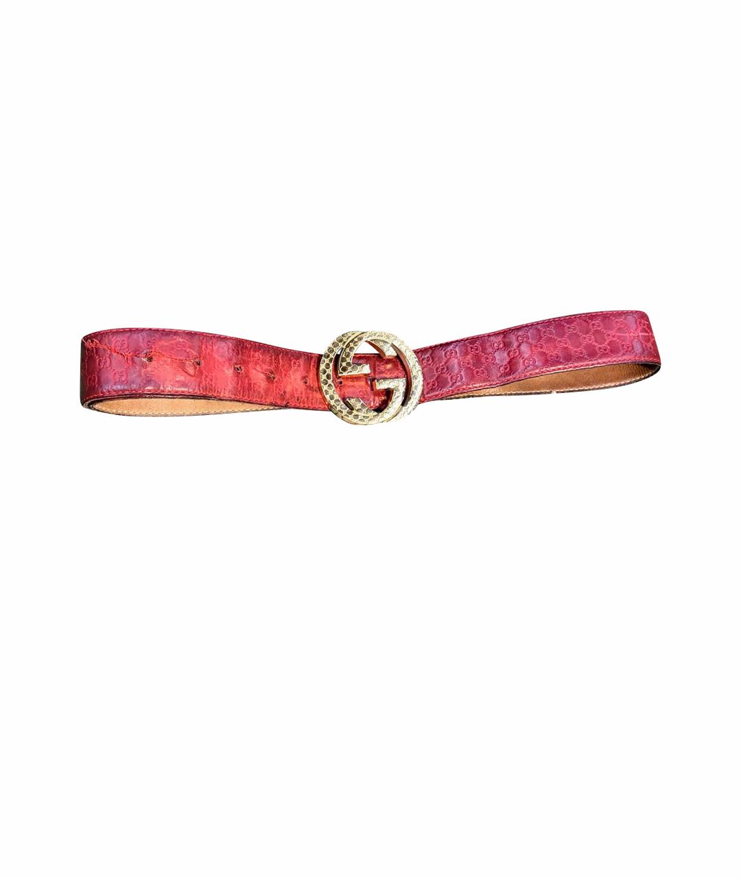 GUCCI Красный ремень, фото 1