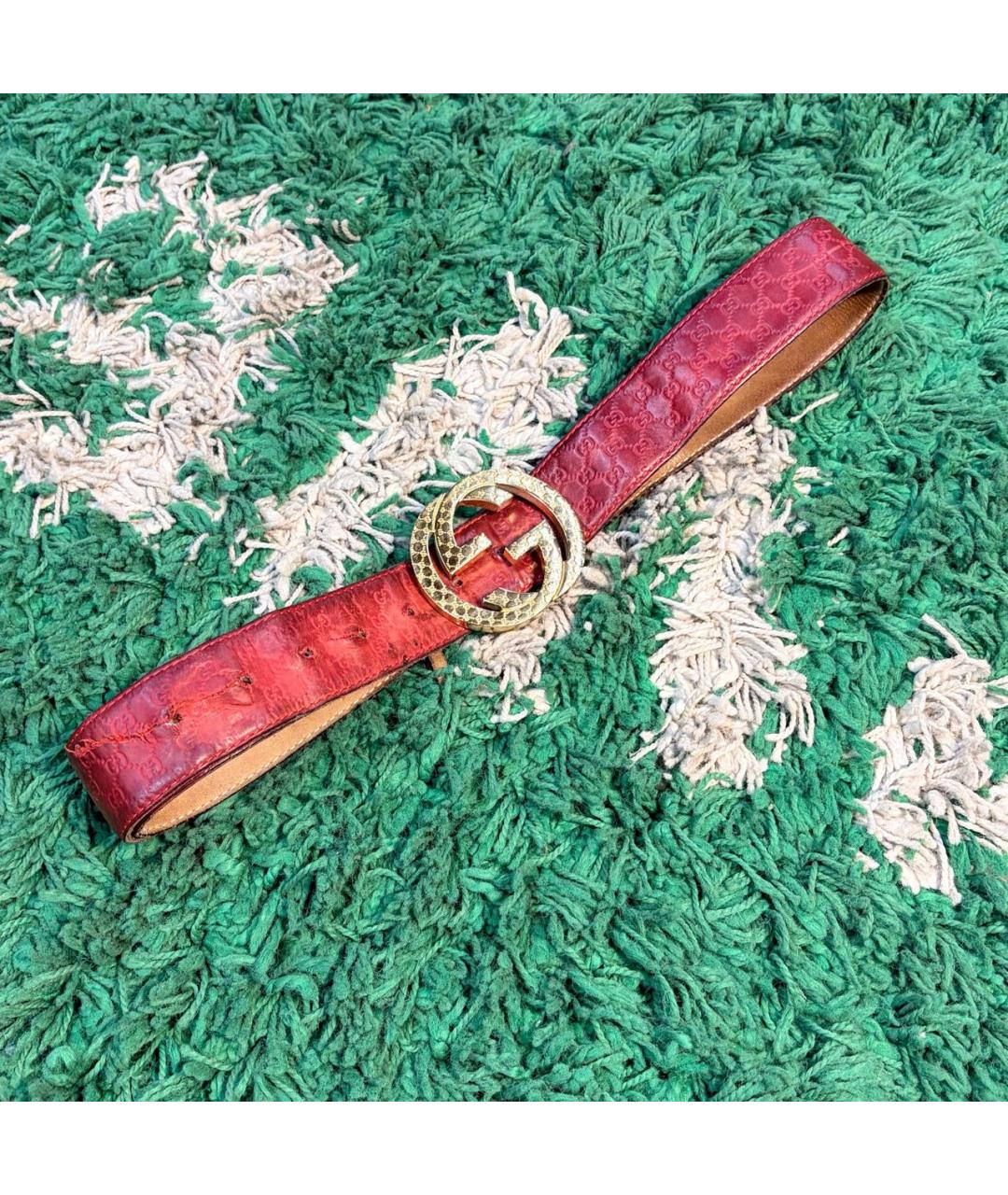 GUCCI Красный ремень, фото 6