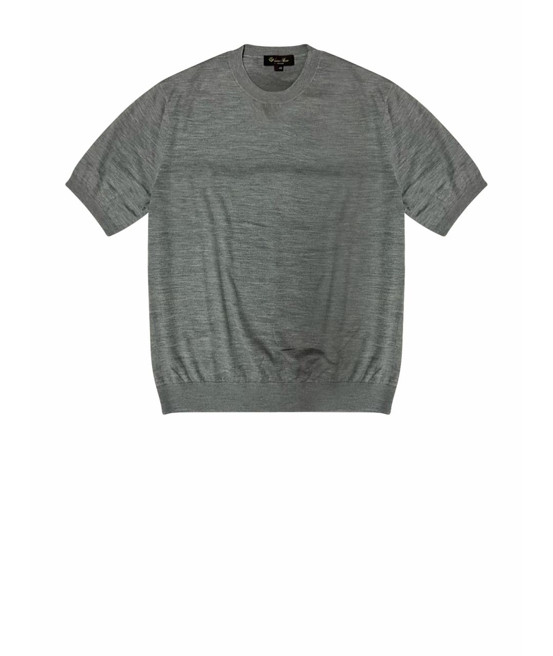 LORO PIANA Серый шерстяной джемпер / свитер, фото 1