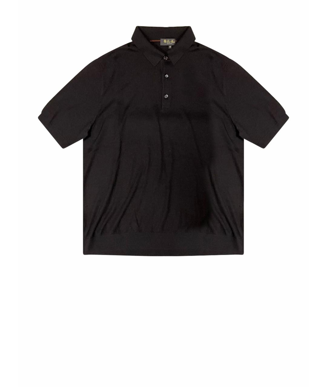 LORO PIANA Коричневое поло с коротким рукавом, фото 1