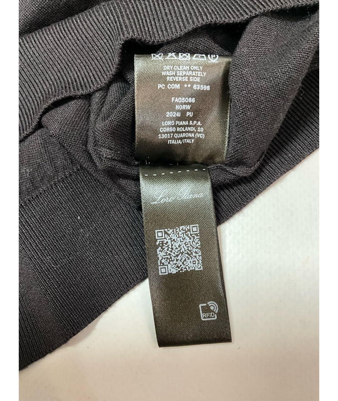 LORO PIANA Коричневое поло с коротким рукавом, фото 6