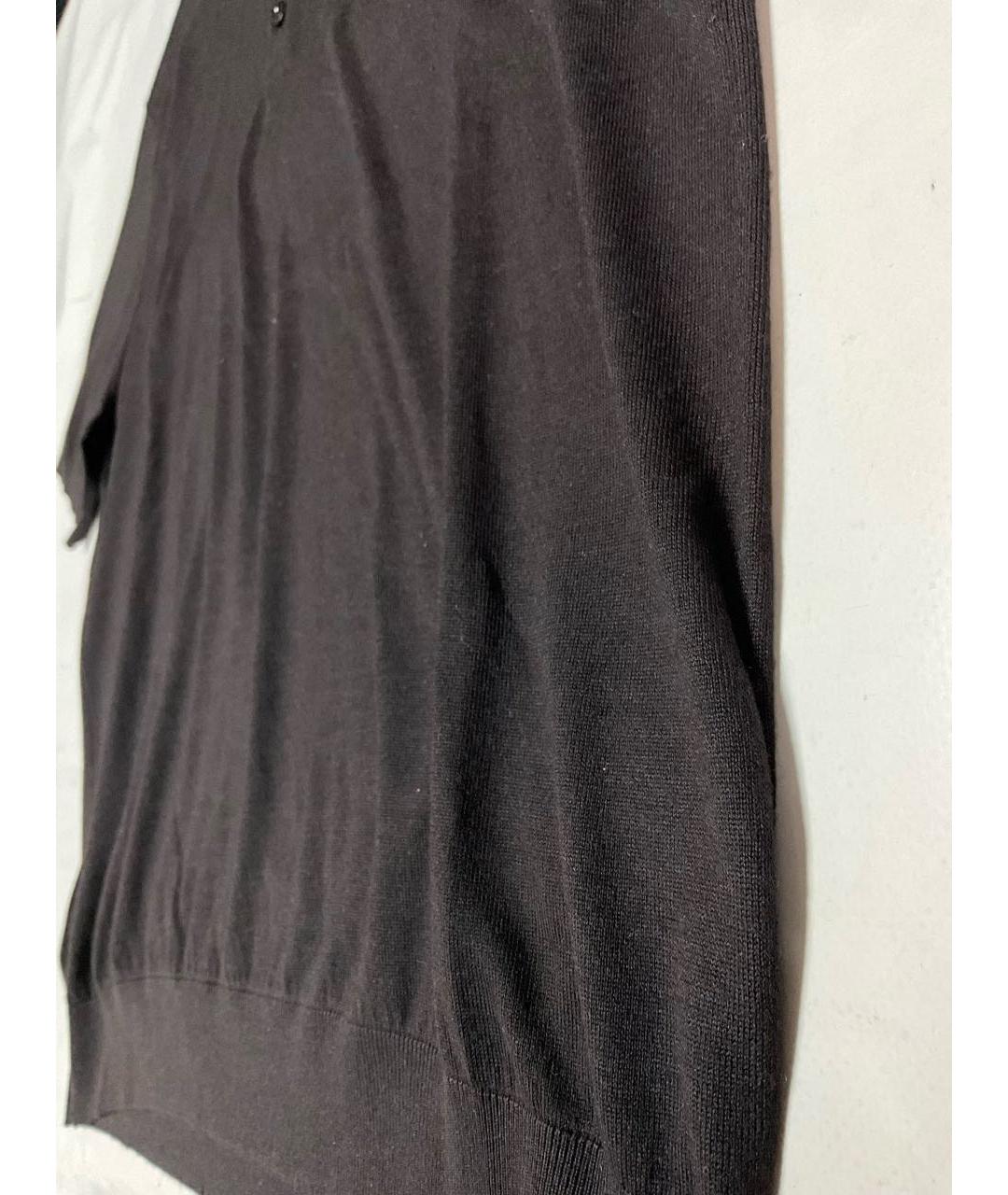 LORO PIANA Коричневое поло с коротким рукавом, фото 3