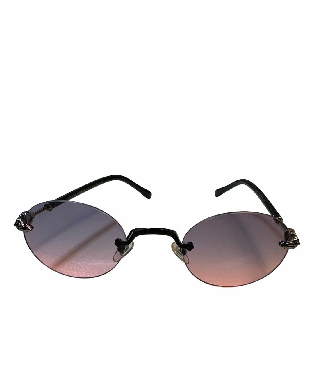 CHROME HEARTS Розовые металлические солнцезащитные очки, фото 1