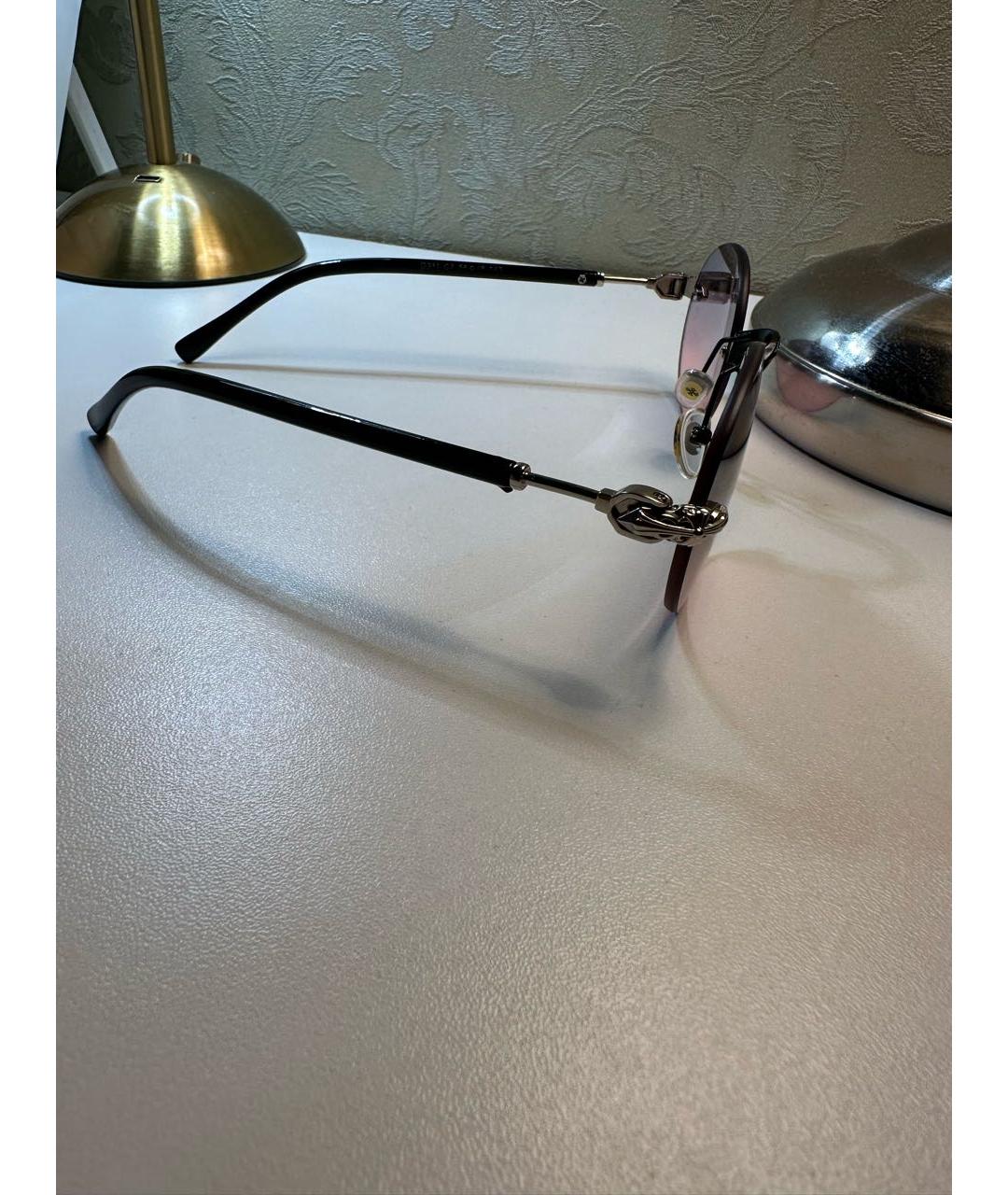 CHROME HEARTS Розовые металлические солнцезащитные очки, фото 2