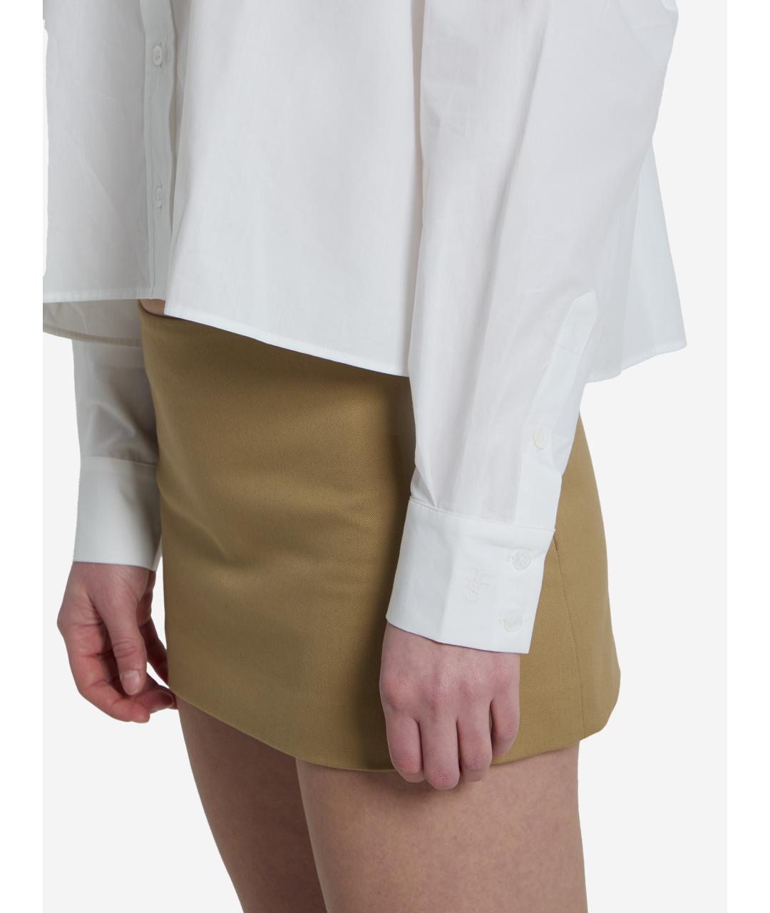 THE FRANKIE SHOP Белая хлопковая рубашка, фото 4