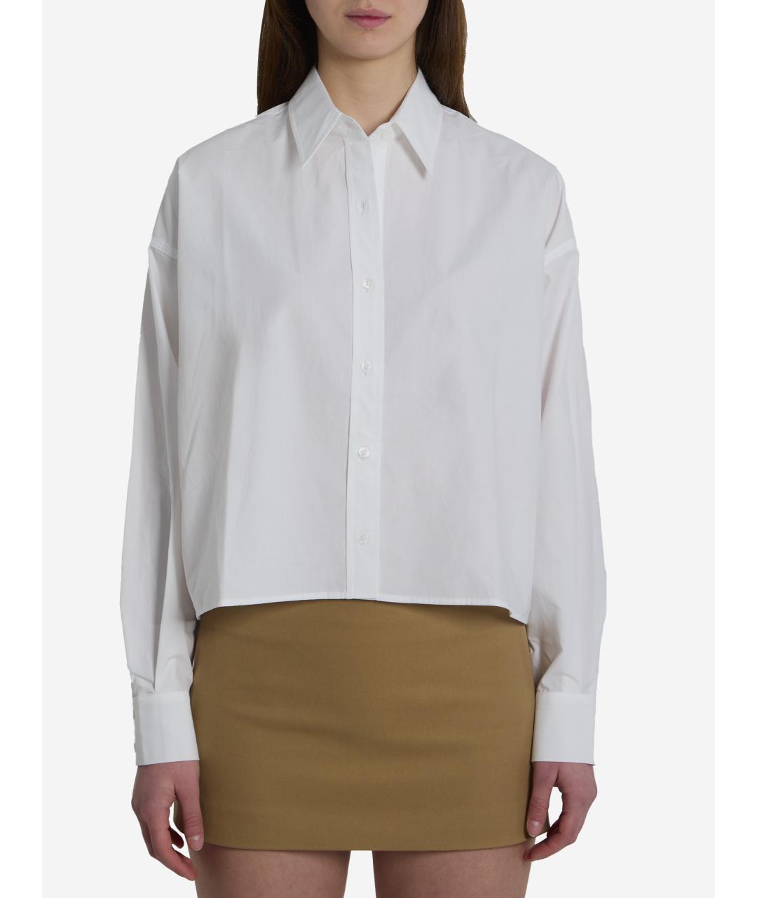 THE FRANKIE SHOP Белая хлопковая рубашка, фото 5