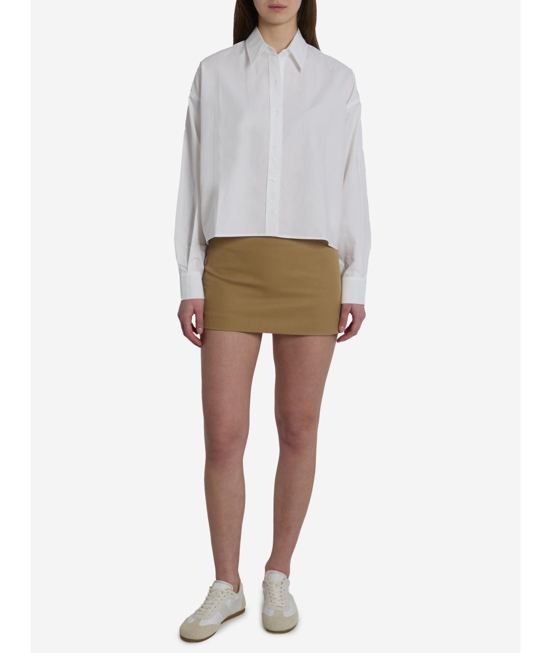 THE FRANKIE SHOP Белая хлопковая рубашка, фото 2