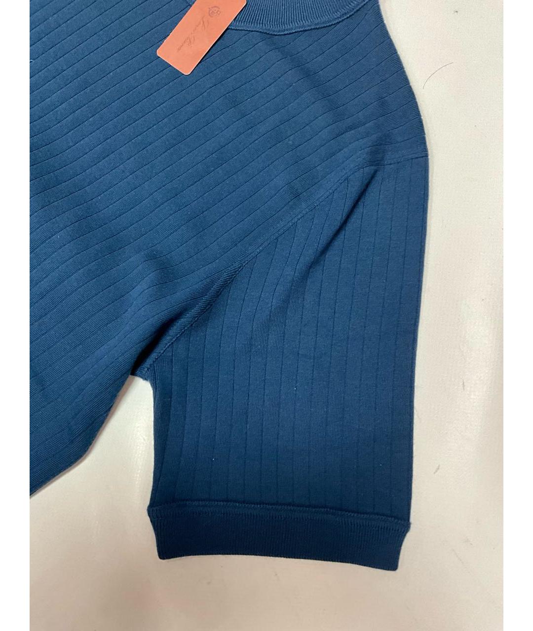 LORO PIANA Синий кашемировый джемпер / свитер, фото 3