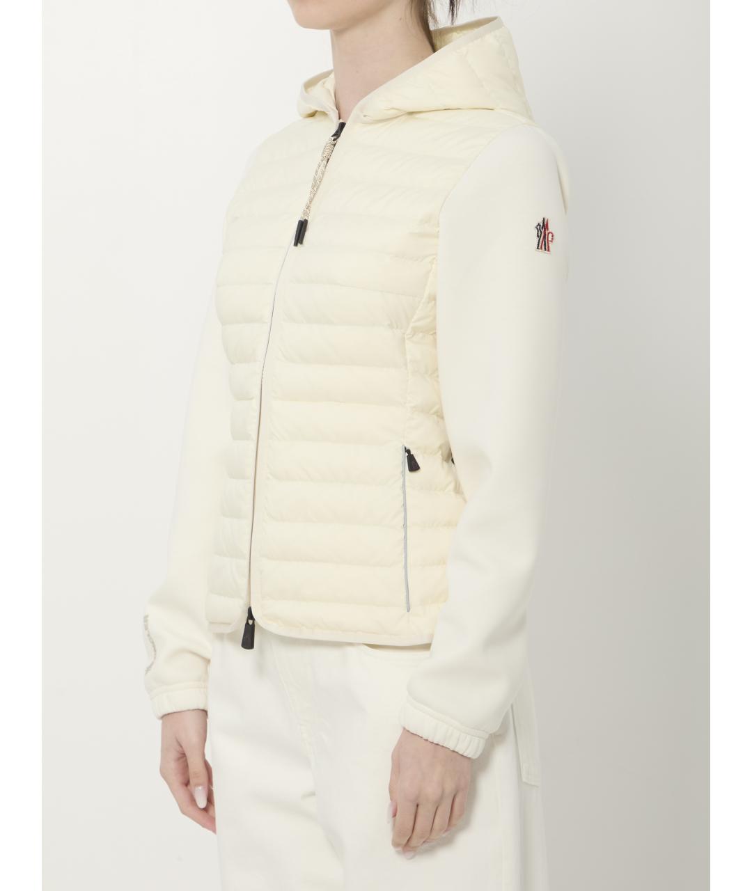 MONCLER GRENOBLE Белая полиэстеровая куртка, фото 2