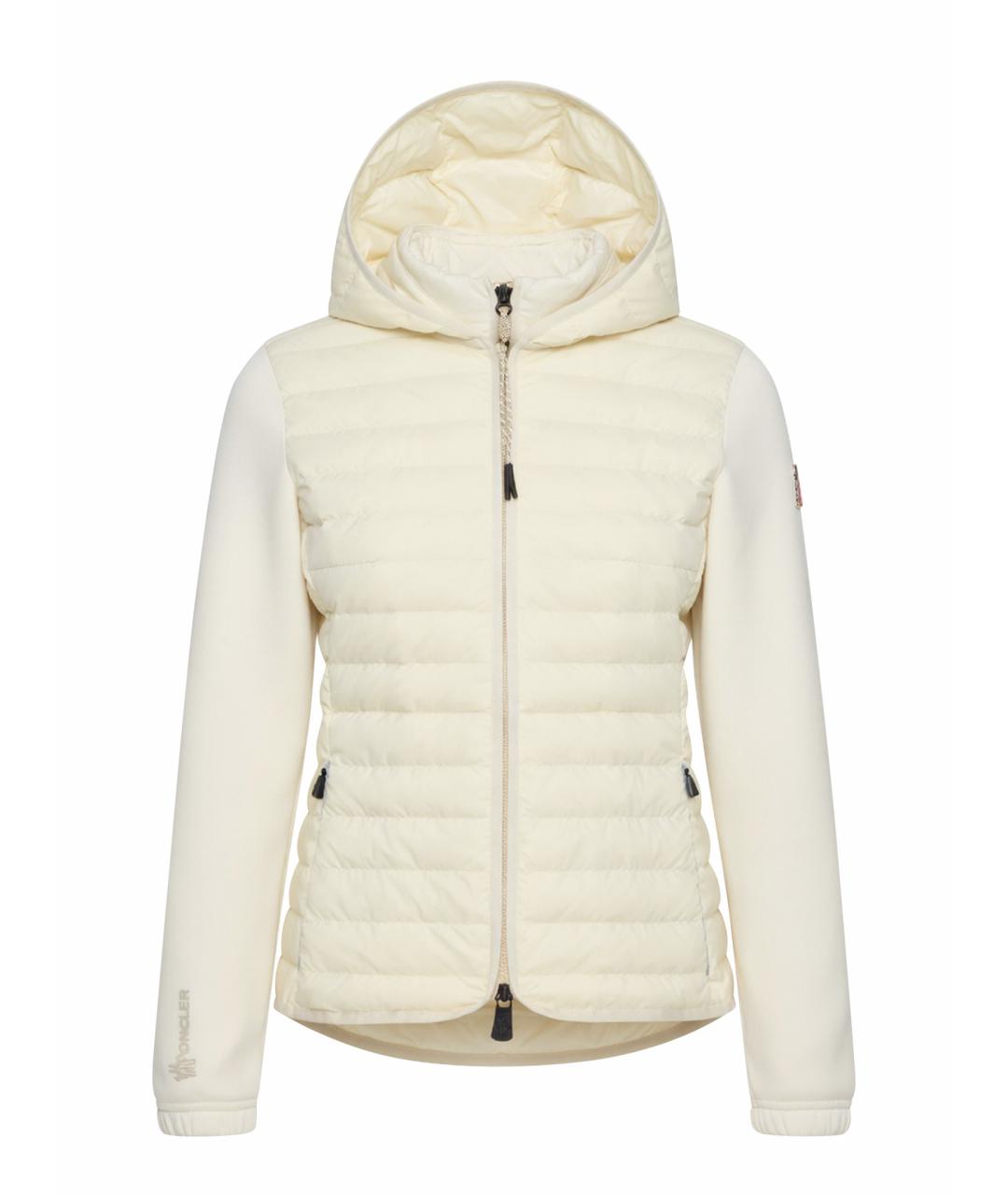 MONCLER GRENOBLE Белая полиэстеровая куртка, фото 1
